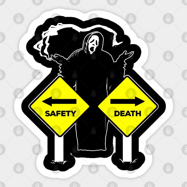 Safety or Death Sticker by DeathAnarchy